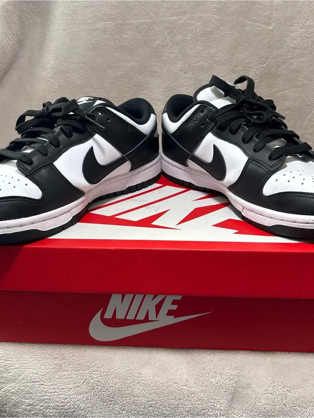 Dunk Low Panda sneakers in black and white